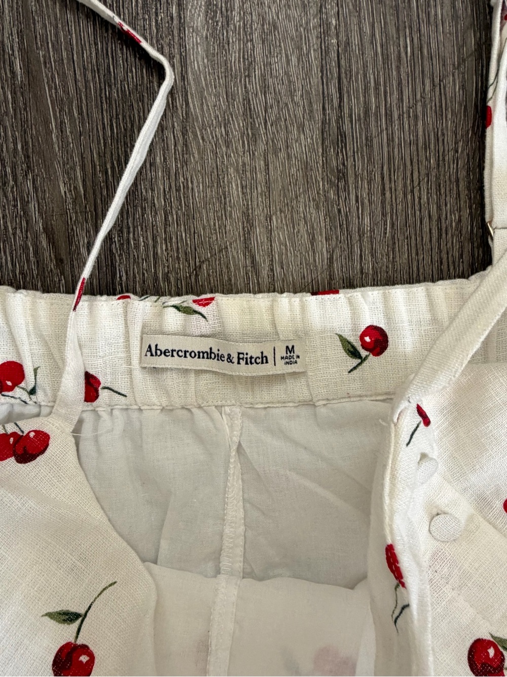 Abercrombie & Fitch White Mini Dress with Red Cherry Print - Picture 4 of 8